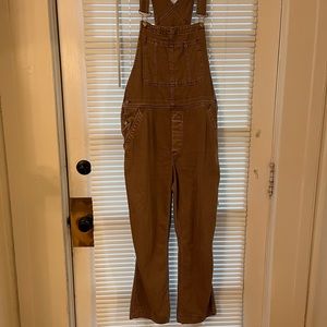 Women's Brownie/ Mauve Denim Overalls